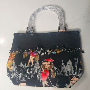 Funky Betty boop handbag purse pocketbook black